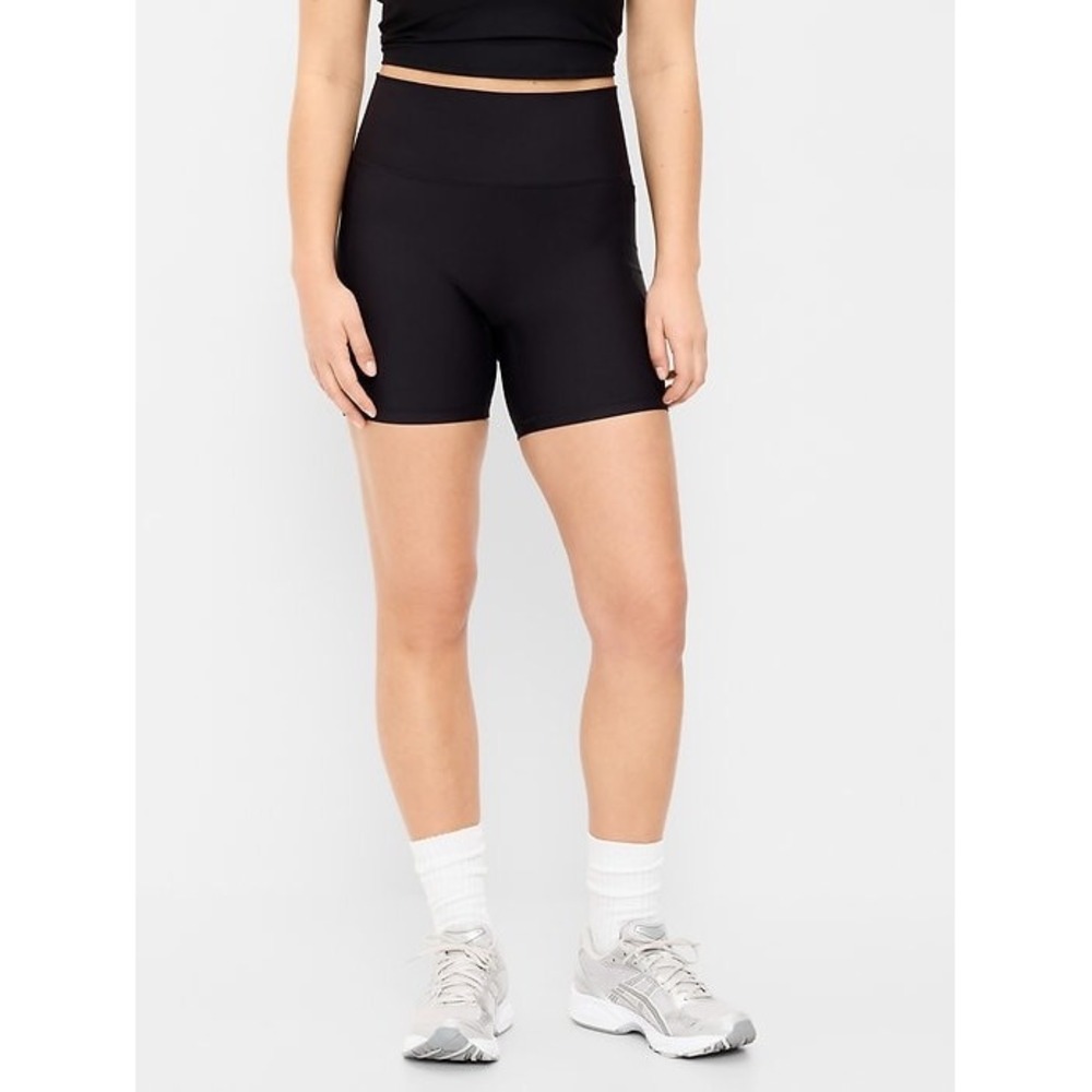 Old Navy High Waisted Powersoft Biker Shorts, Size Medium